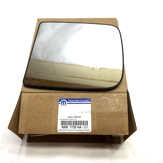 New OEM Genuine Mopar Front Left Driver Side Door Mirror Glass 68067729AA