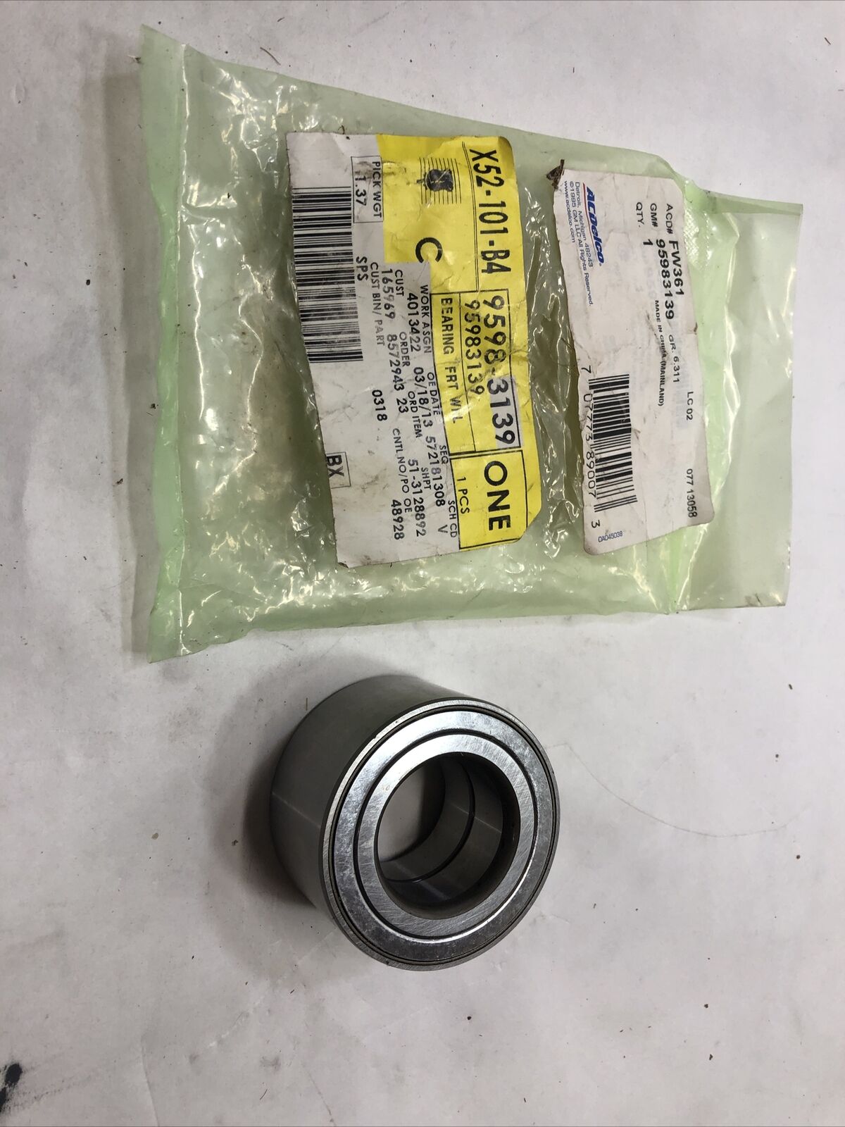 New OEM GM Front Wheel Bearing GM OE/GM Genuine Parts ACDelco FW361