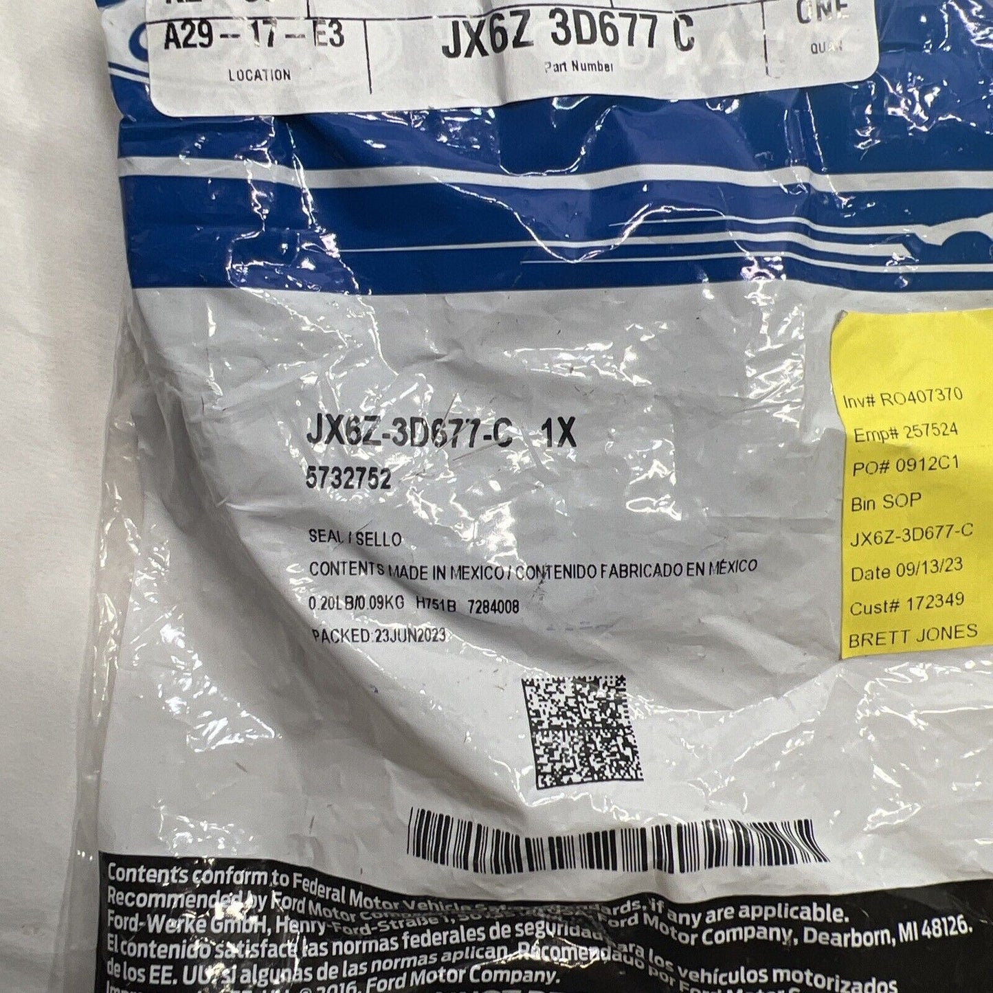 New OEM Genuine Ford Bronco Sport 20 Lower Steering Coupling Boot jx6z3d677c