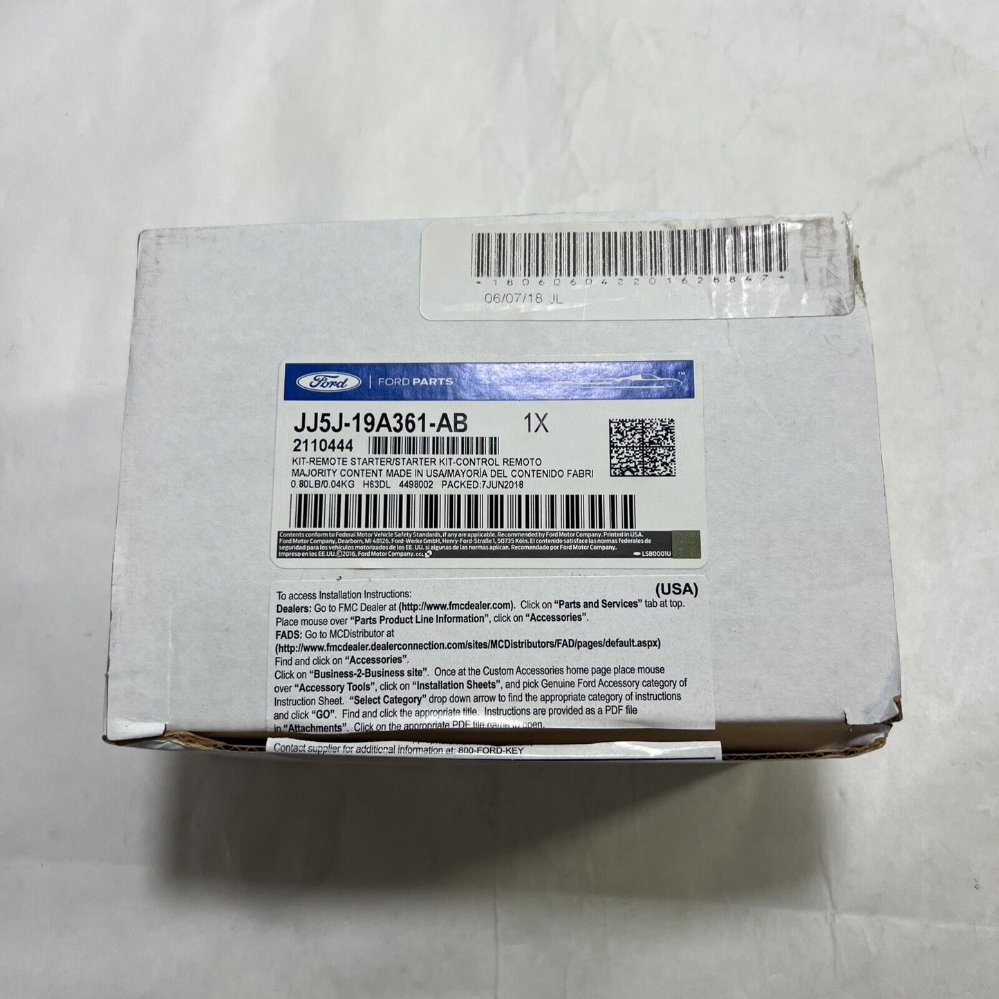 New Genuine OEM Ford Escape Long Range Remote Start Kit 2018-2019 JJ5Z19A361A