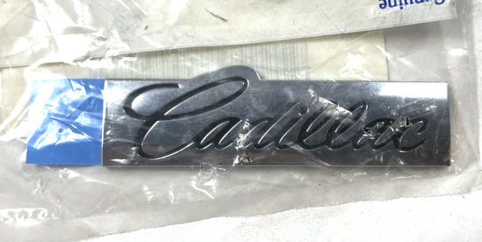 Genuine OEM GM Cadillac Chrome Trunk Lid Nameplate Emblem 2003-2011 10387855