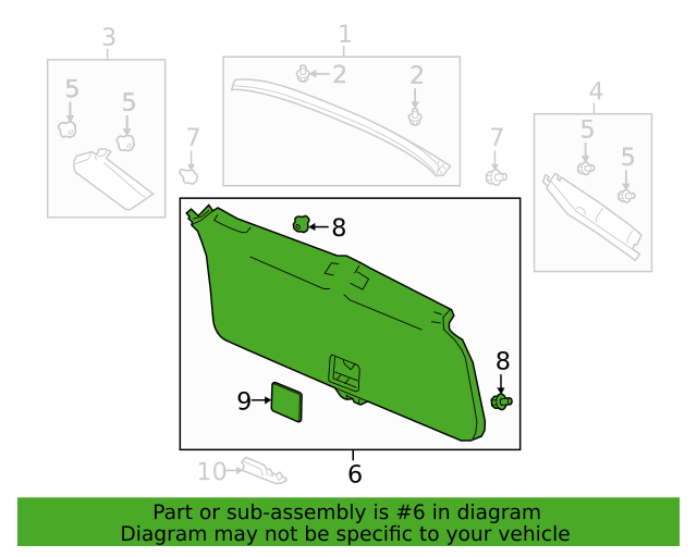 New OEM Genuine Honda Lower Lining Assembly Tailgate 84431TGSA01ZA