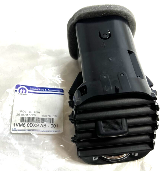 New OEM Genuine Mopar Outer Right Air Conditioning & Heater Outlet 1VM60DX9AB