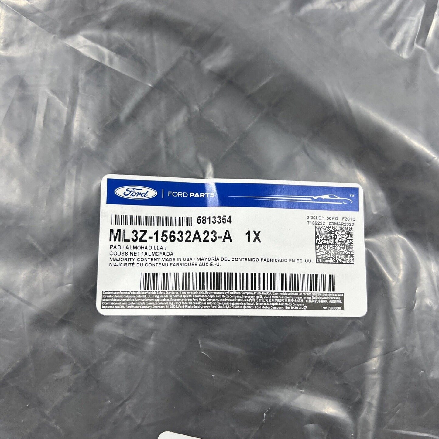 NEW Genuine OEM Ford F-150 Lightning Seat Cushion Pad 2021-2024 ML3Z15632A23A