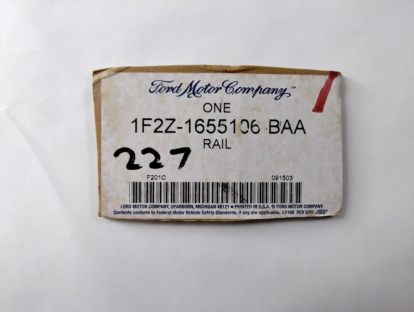 New OEM Ford Windstar Roof Rack Rail *SINGLE RAIL 2001-2003 1F2Z1655106BAA