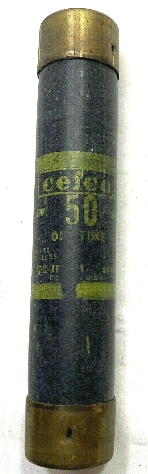 New Cefco OT50/600 One Time Fuse 600V 50 AMP