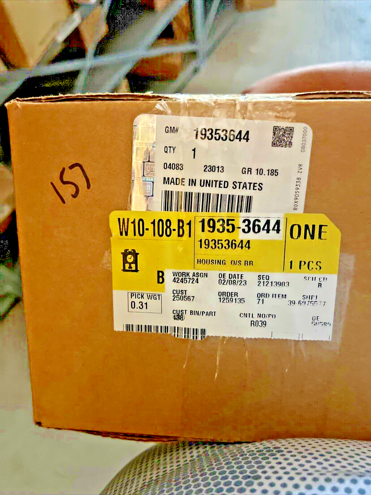 Genuine OEM GM Chevrolet Right Passenger Side Rearview Mirror Cap Cover 19353644