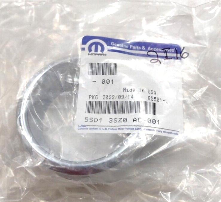 Genuine OEM Mopar Chrysler Pacifica Trim Ring 2017-2020 5SD12SZ0AC