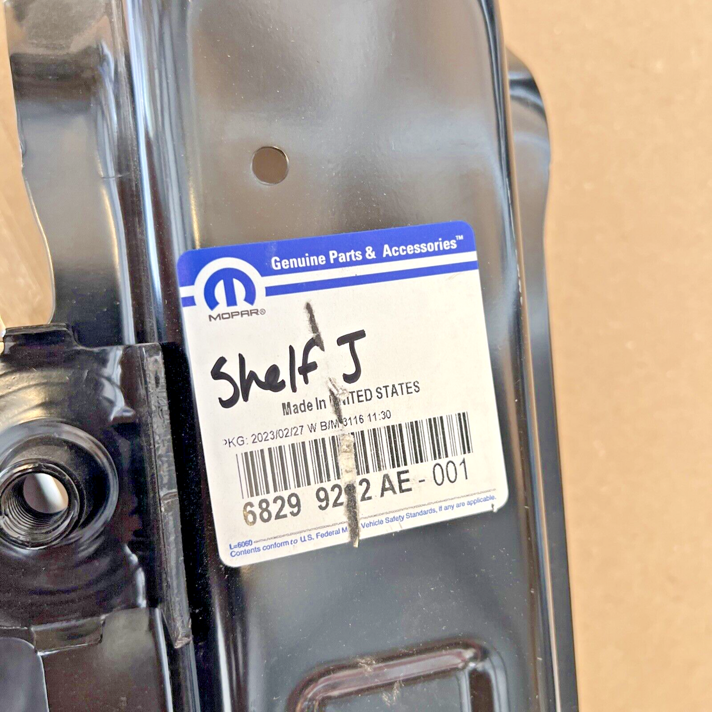 Genuine OEM Mopar Jeep Wrangler Intermediate Rear Cross-Member 18-24 68299272AE