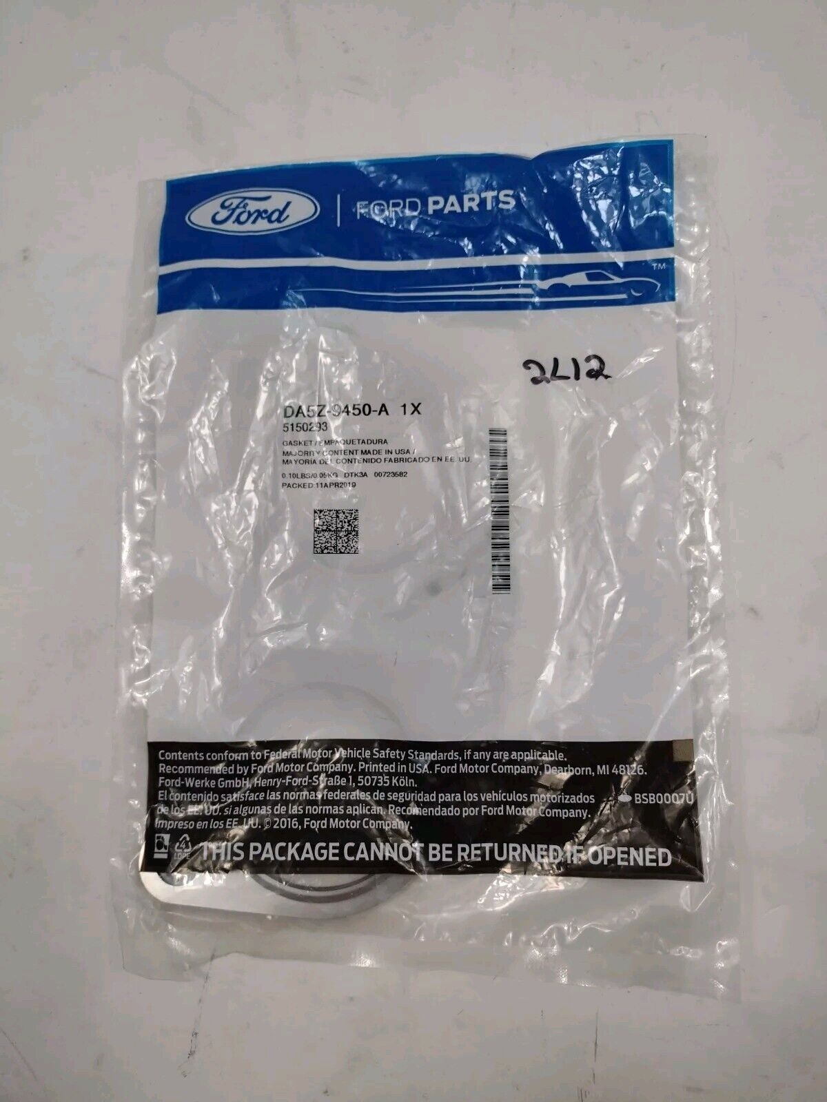 New OEM Ford DA5Z9450A Muffler & Pipe Gasket NOS