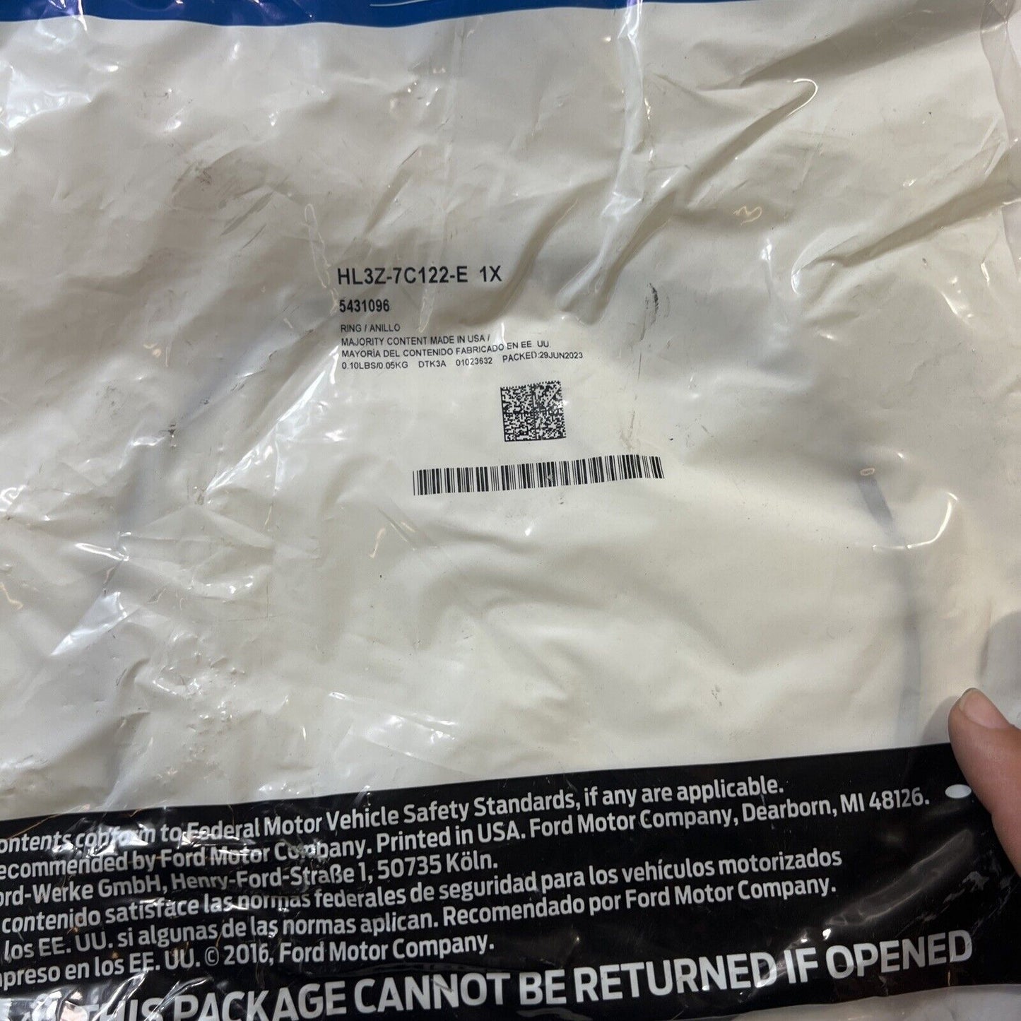 NEW Genuine OEM Ford Snap Ring HL3Z7C122E