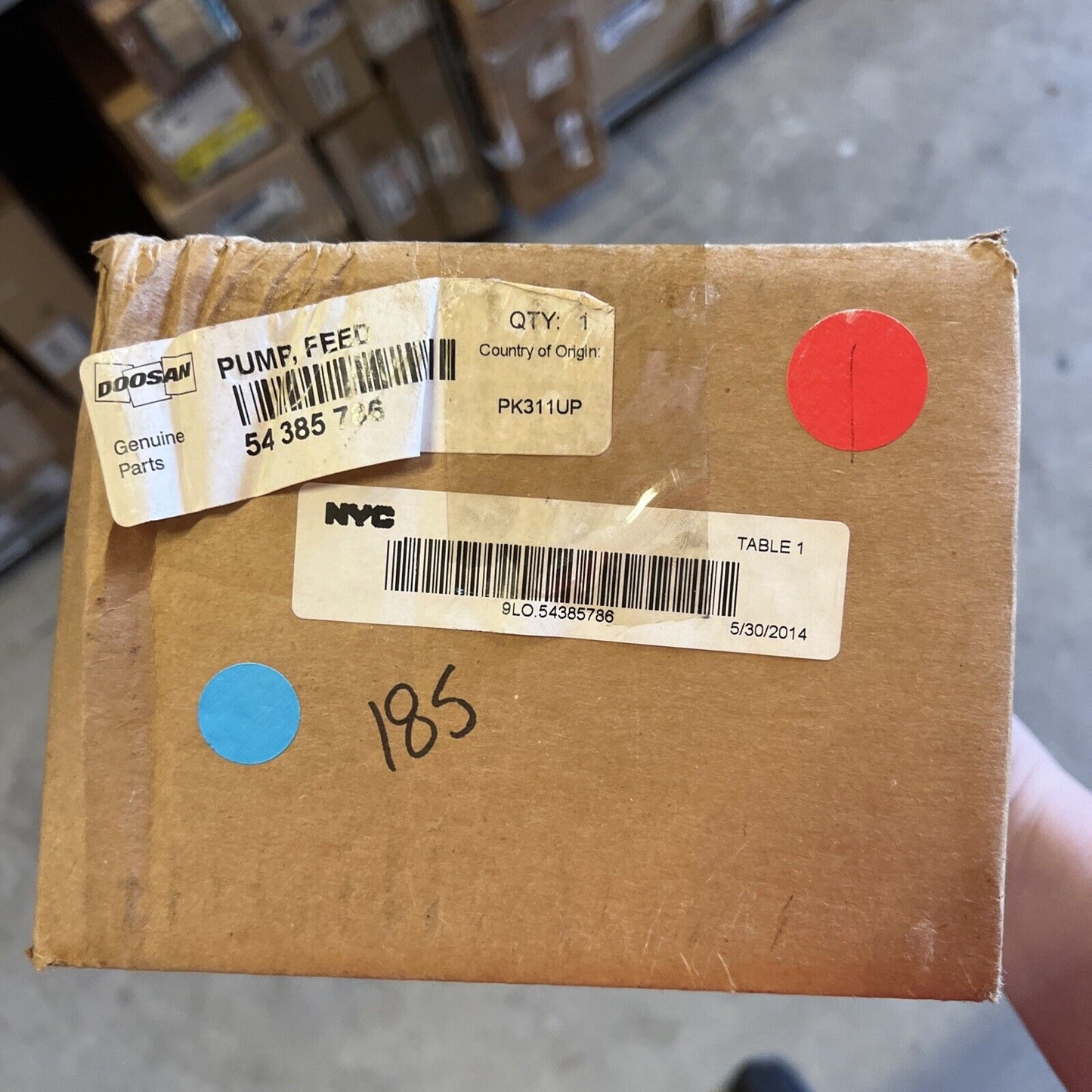 New OEM Doosan Fuel Pump for IZUZU 54385786