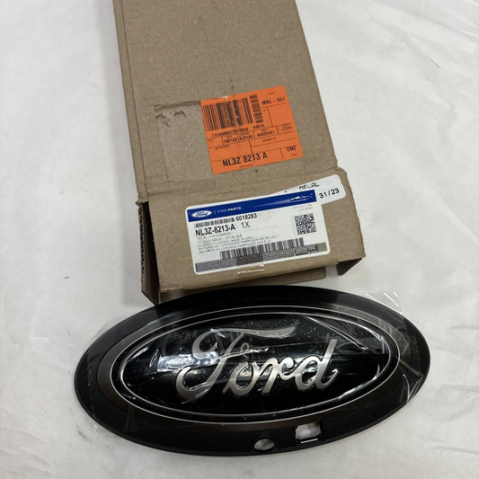 New OEM Genuine Ford Black Logo Emblem Oval NL3Z8213A