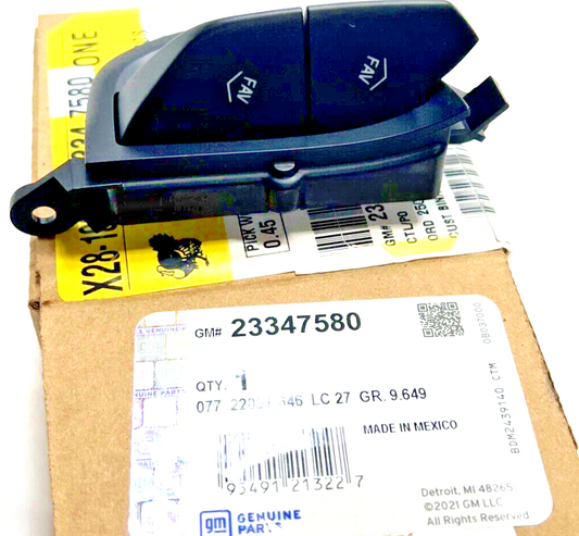 Genuine OEM GM Camaro Radio Control Switch Jet Black 2014-2023 23347580