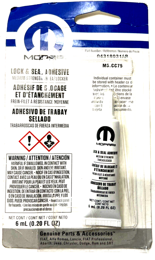 New OEM Mopar Adhesive 4318031AB