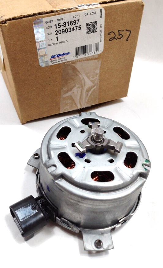 Genuine OEM GM Chevy Tahoe Engine Cooling Fan Motor 2007-2014 20903475