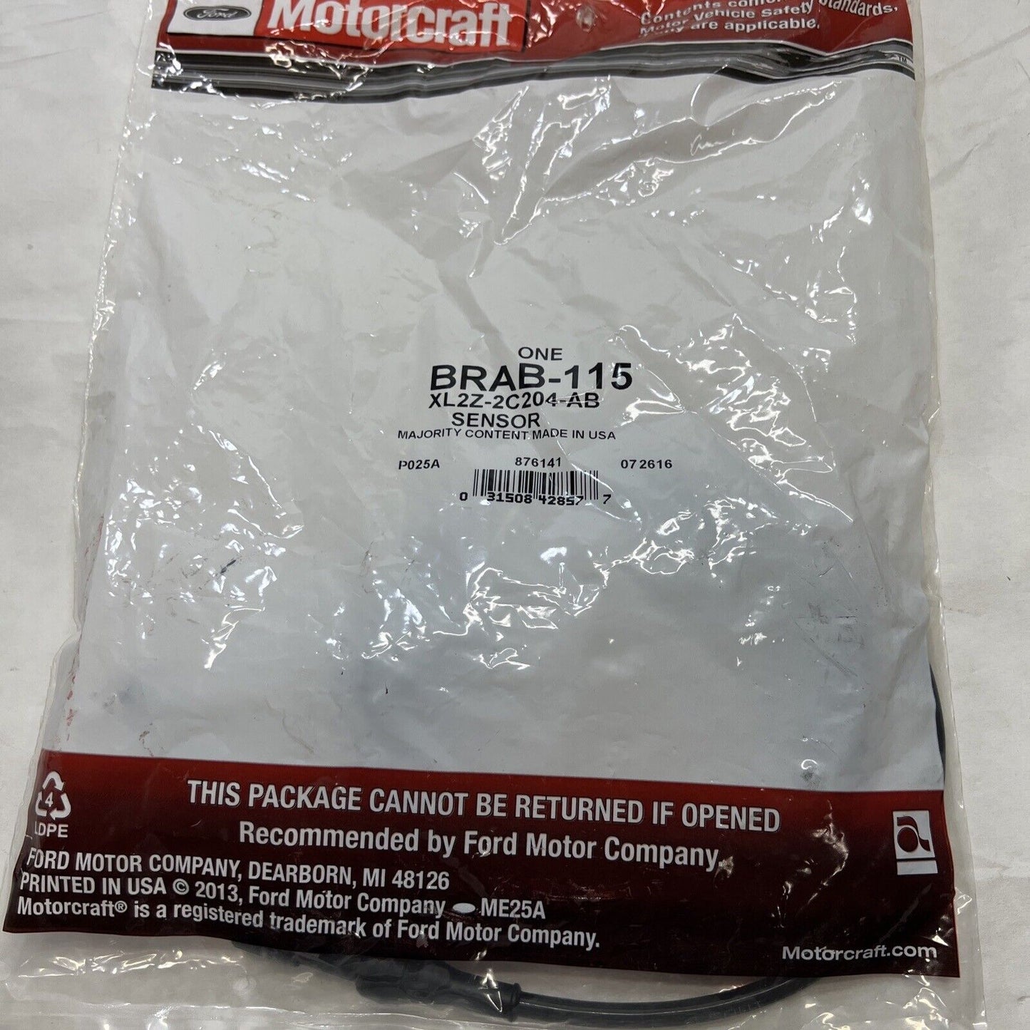 New OEM Genuine Ford Ranger 1995-2009 ABS Wheel Speed Sensor XL2Z2C204AB