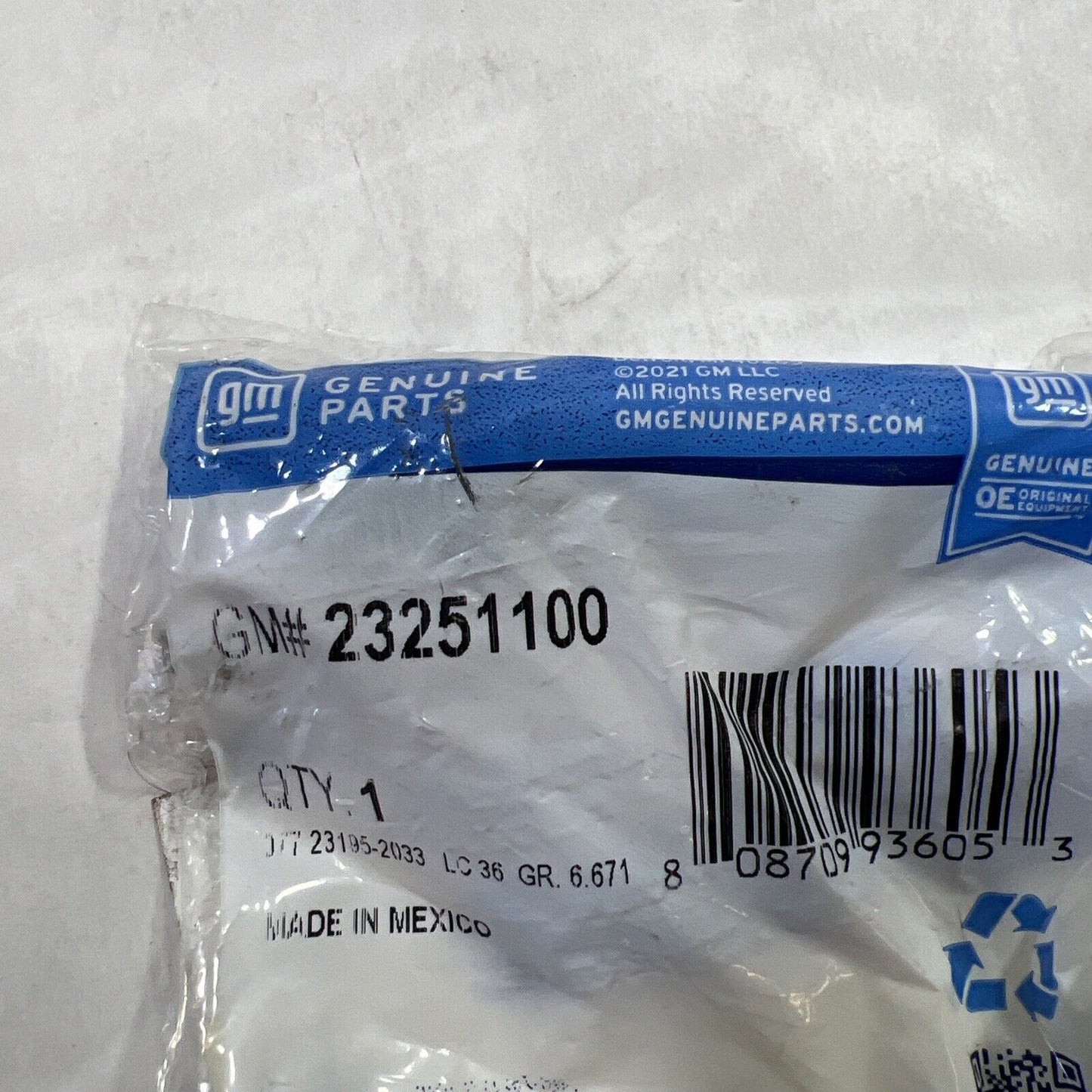 Genuine OEM GM ACDelco Sierra 2500 HD Power Steering Return Hose 01-19 23251100