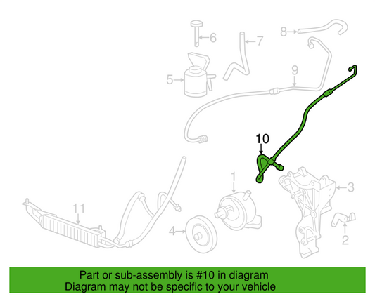 Genuine OEM GM Savana Express 2500 Brake Booster Outlet Hose 2003-2020 84371433