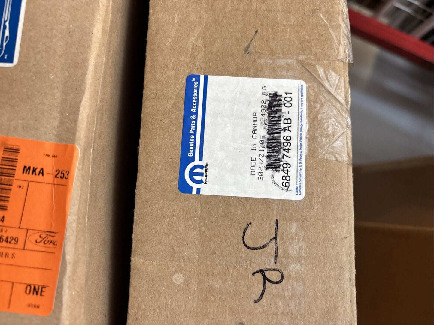 Genuine OEM Mopar Chrysler Pacifica Quarter Trim Molding 2018-2025 68497496AB