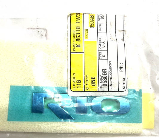 New OEM Genuine Kia Rio 2012-2017 Emblem Nameplate 863101W300