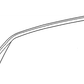 New OEM GM Cadillac Deville, Seville Weatherstrip Roof 1994-96 3548709