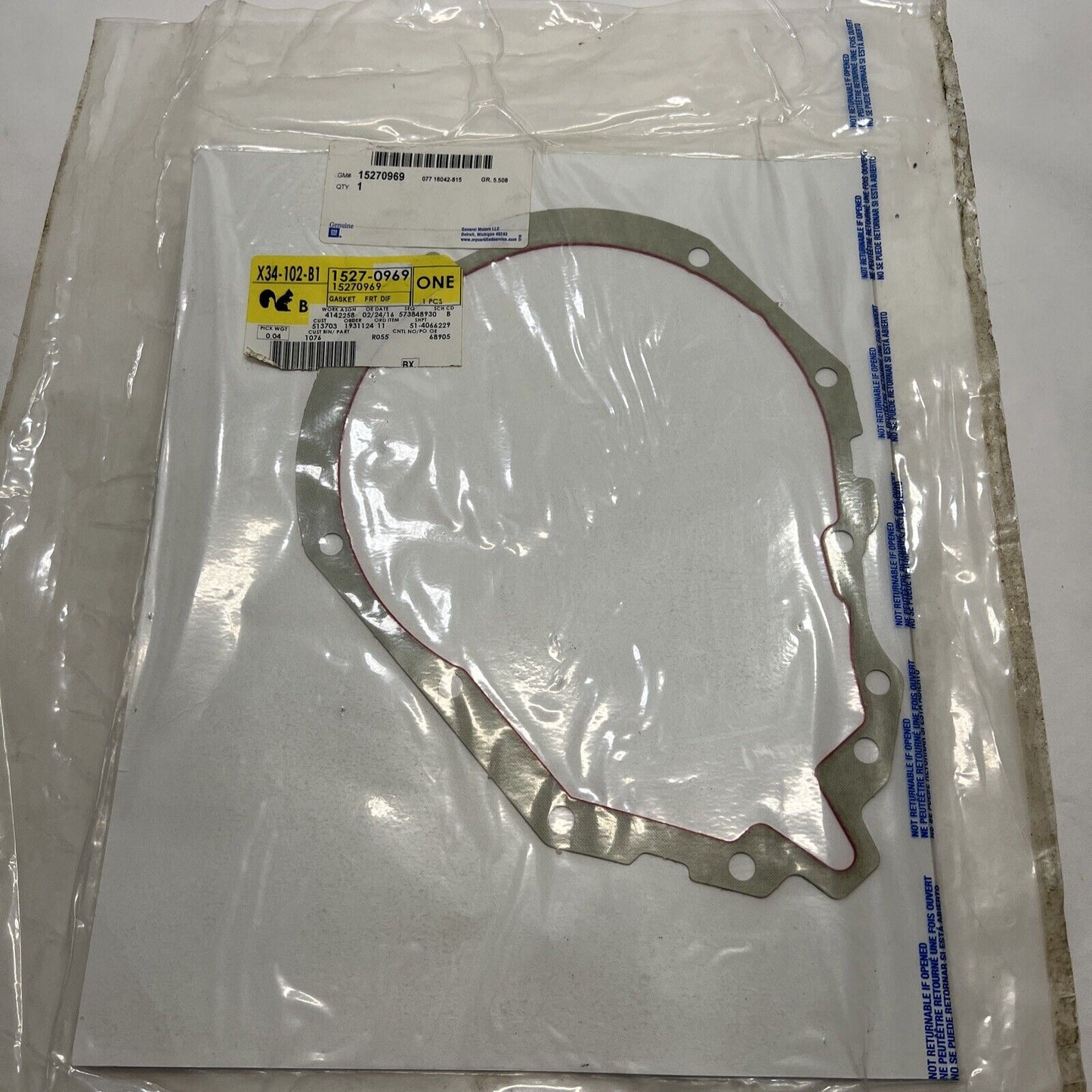 GM OEM Front Axle-Cover Gasket 15270969