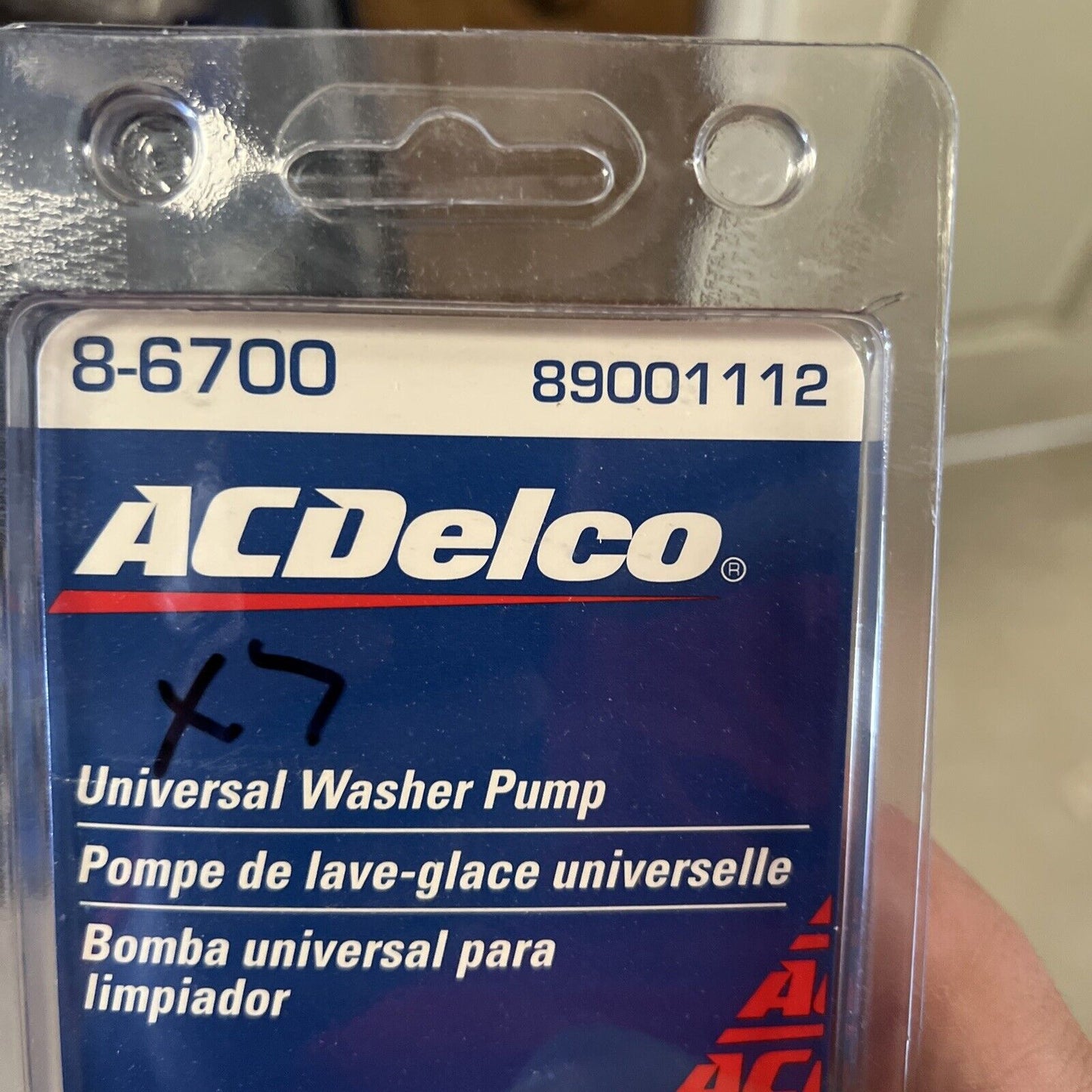 New OEM Genuine GM 1985-2004 ACDelco 8-6700 Windshield Washer Pump 89001112