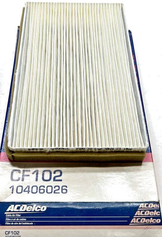 Genuine OEM GM ACDelco Impala Limited Cabin Air Filter 1997-2016 10406026 CF102
