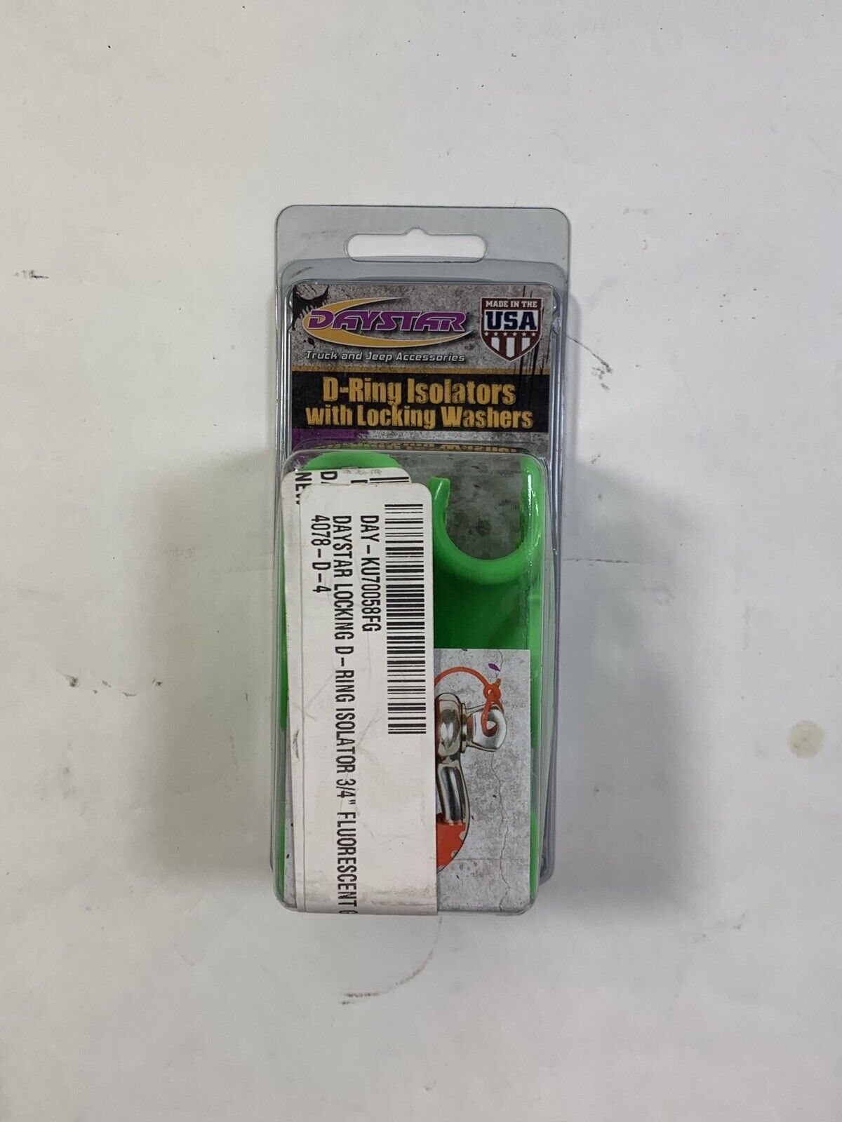New Green D-Ring Lockers Shackle Isolators for Jeep Wrangler Daystar KU70058FG