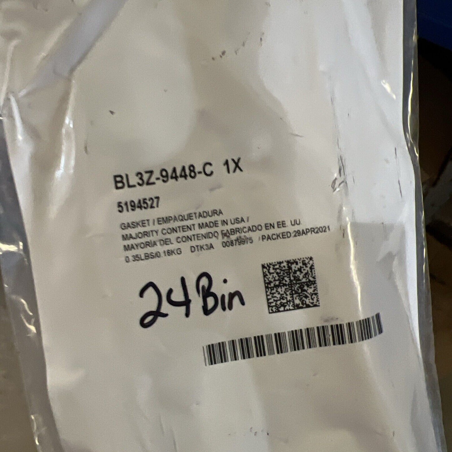 New OEM Genuine Ford Transit-150 2011-2023 Right Passenger Side Gasket BL3Z9448C