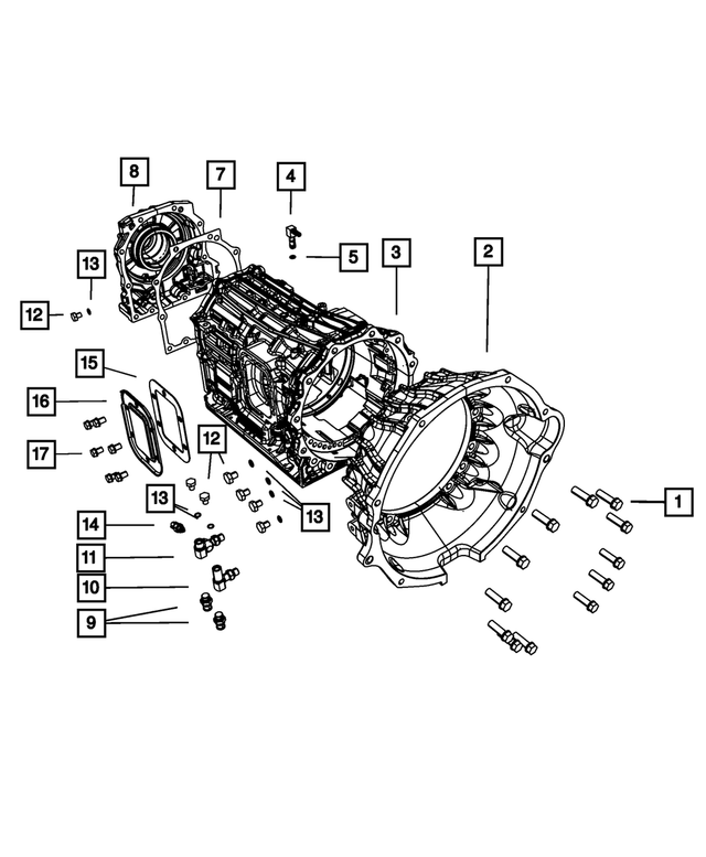 Genuine OEM Mopar Automatic Transmission Power Take Off (PTO) Gasket 68086052AB