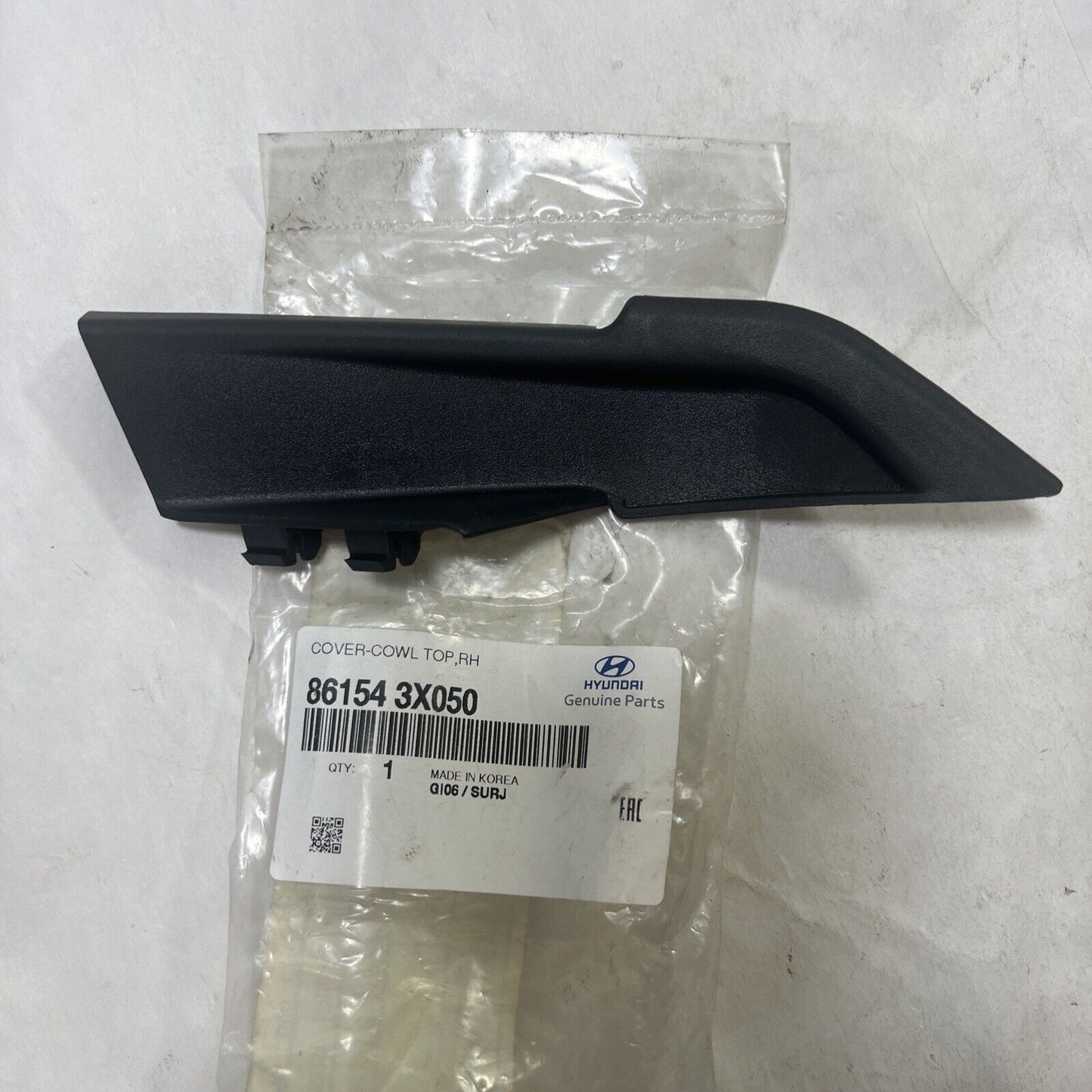 Genuine OEM Hyundai Elantra Right Cowl Side Cover Kia 2011-2015 861543X050