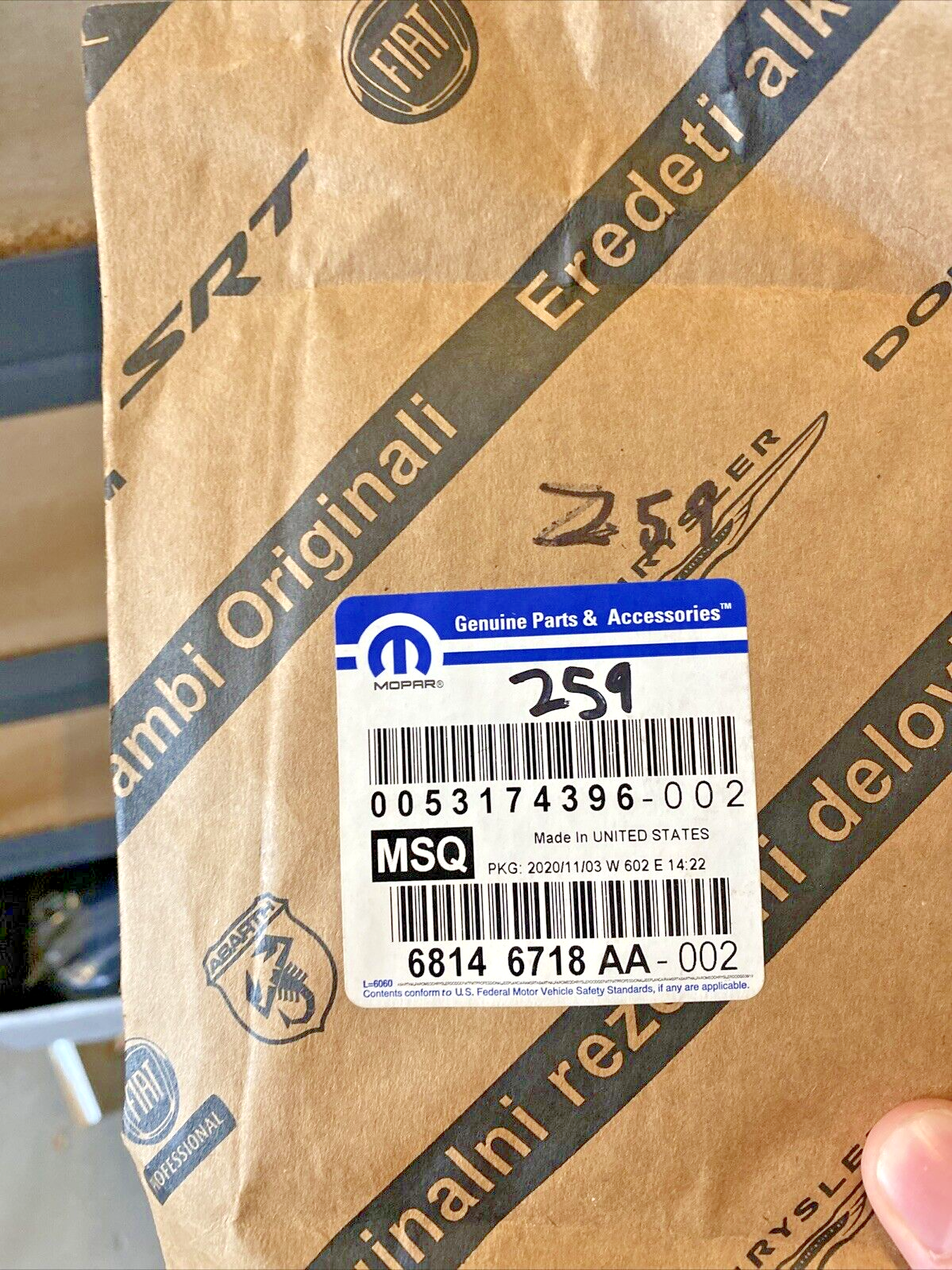 Genuine OEM Mopar Jeep Grand Cherokee Turbo Exhaust Outlet Gasket 68146718AA