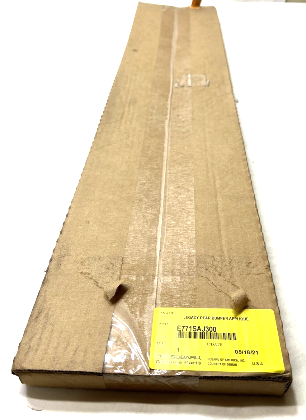 New OEM Genuine Subaru Legacy 2012-2014 Rear Bumper Applique E771SAJ300