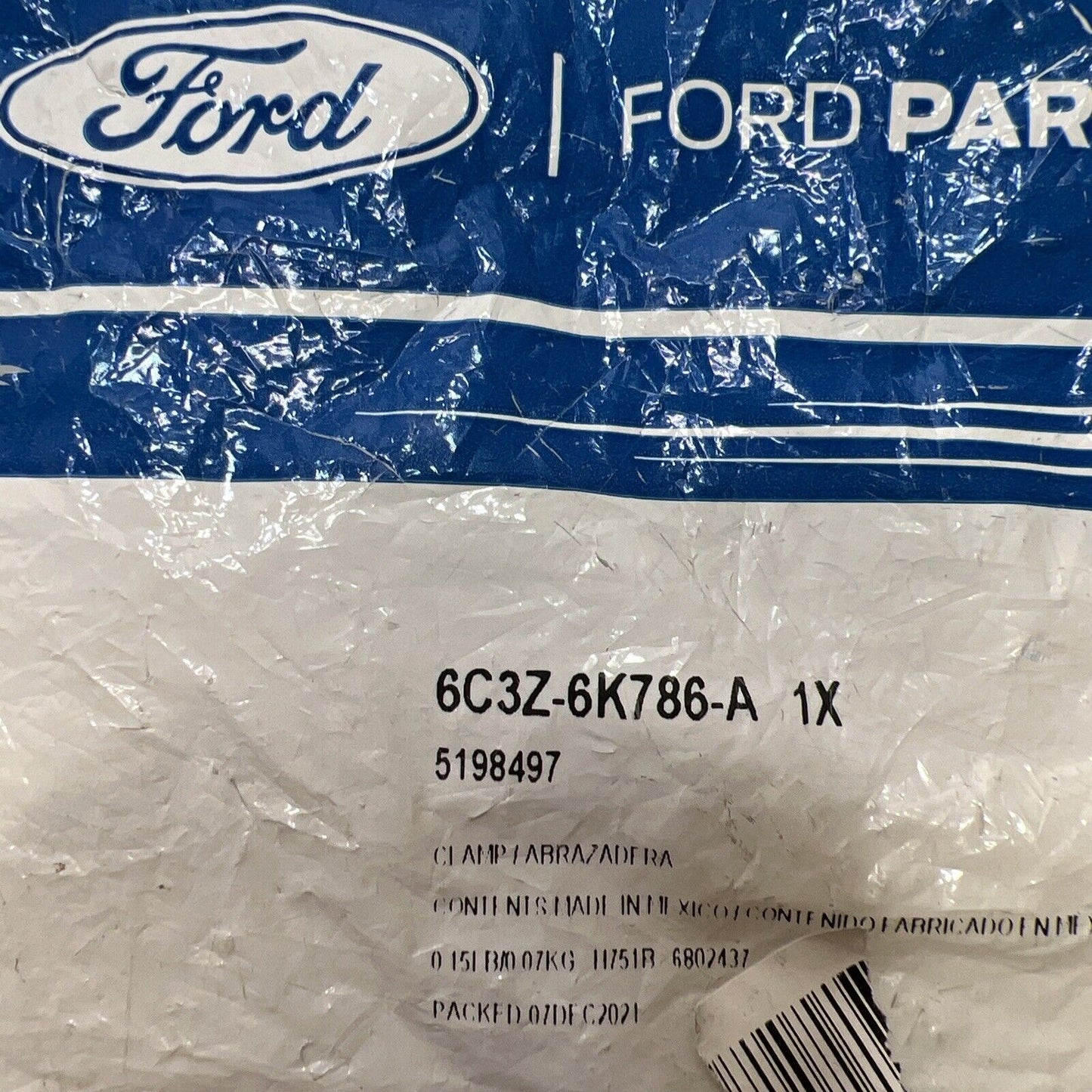 New OEM 00-11 Ford Super Duty Inter cooler Pipe Clamp LH Driver Side 7.3L Diesel