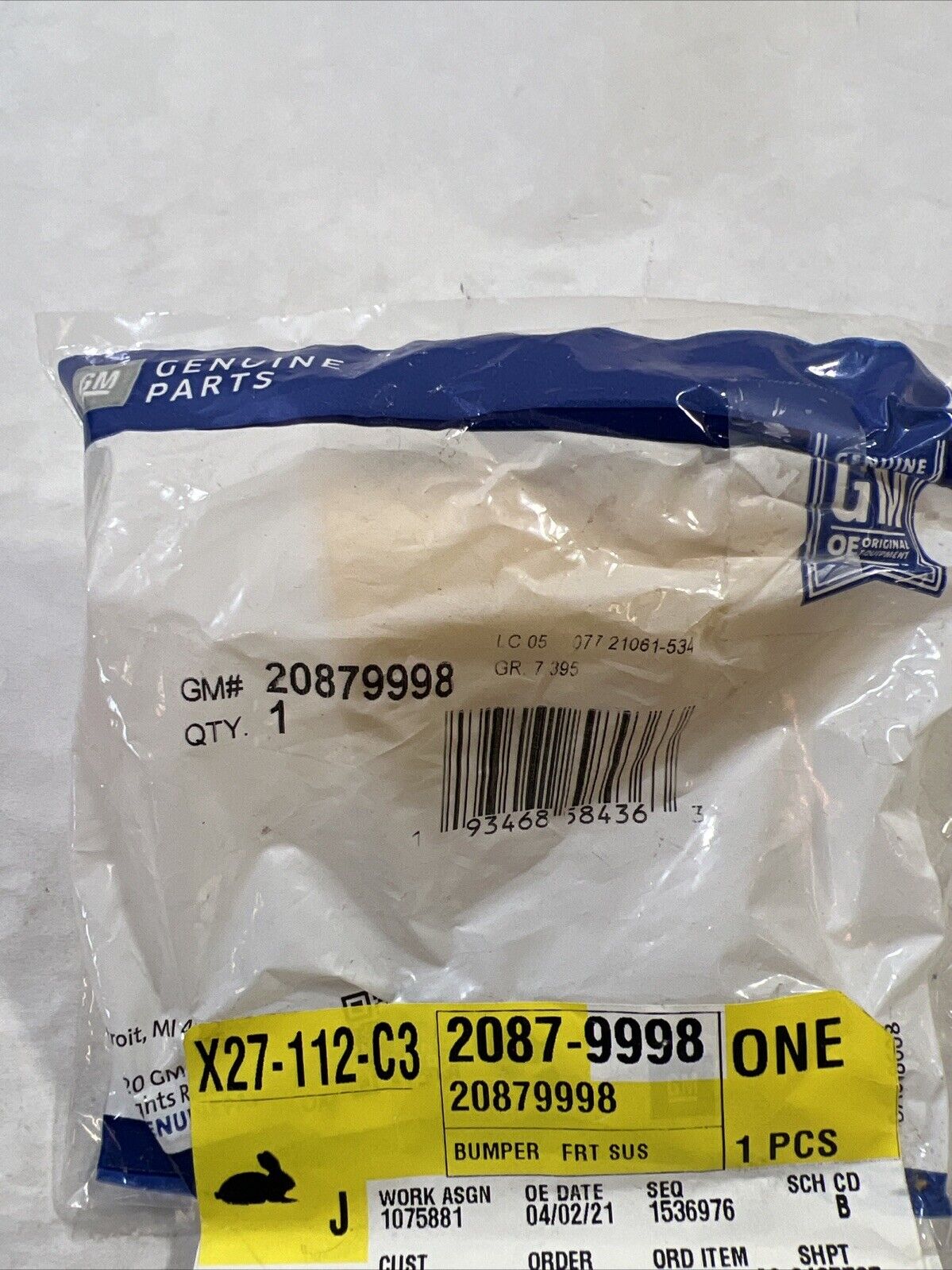 Genuine OEM GM Chevrolet Traverse Front Suspension Strut Bumper 07-17 20879998