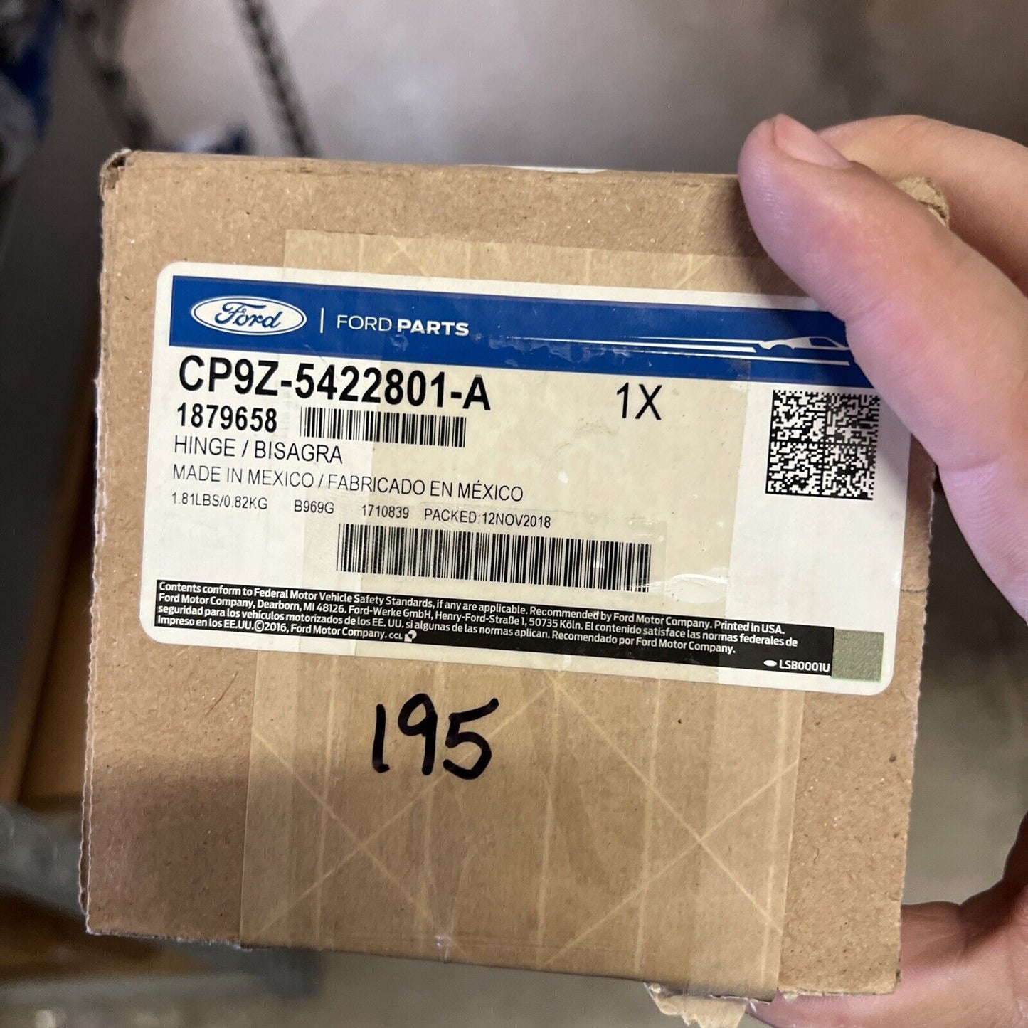 New OEM Genuine Ford Focus C-Max 12-18 Driver's Side Upper Hinge CP9Z-5422801-A