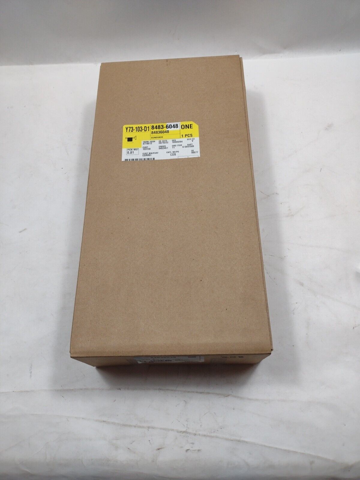 Genuine OEM GM GMC Terrain Light Ash Gray Sunshade 2018-2024 84836048