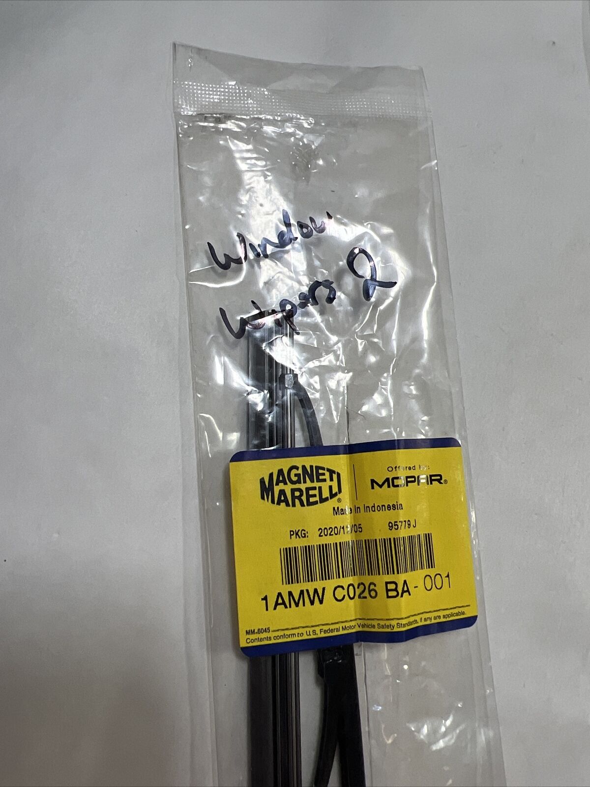 Genuine OEM Mopar Front Wiper Blade 1AMWC026BA