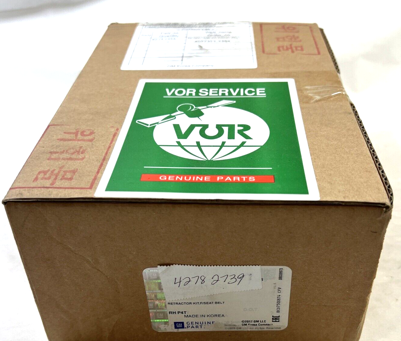 Genuine OEM GM Chevrolet Front Passenger Side Seat Belt Retractor Kit 42782739