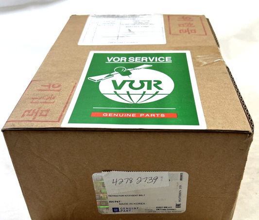 Genuine OEM GM Chevrolet Front Passenger Side Seat Belt Retractor Kit 42782739