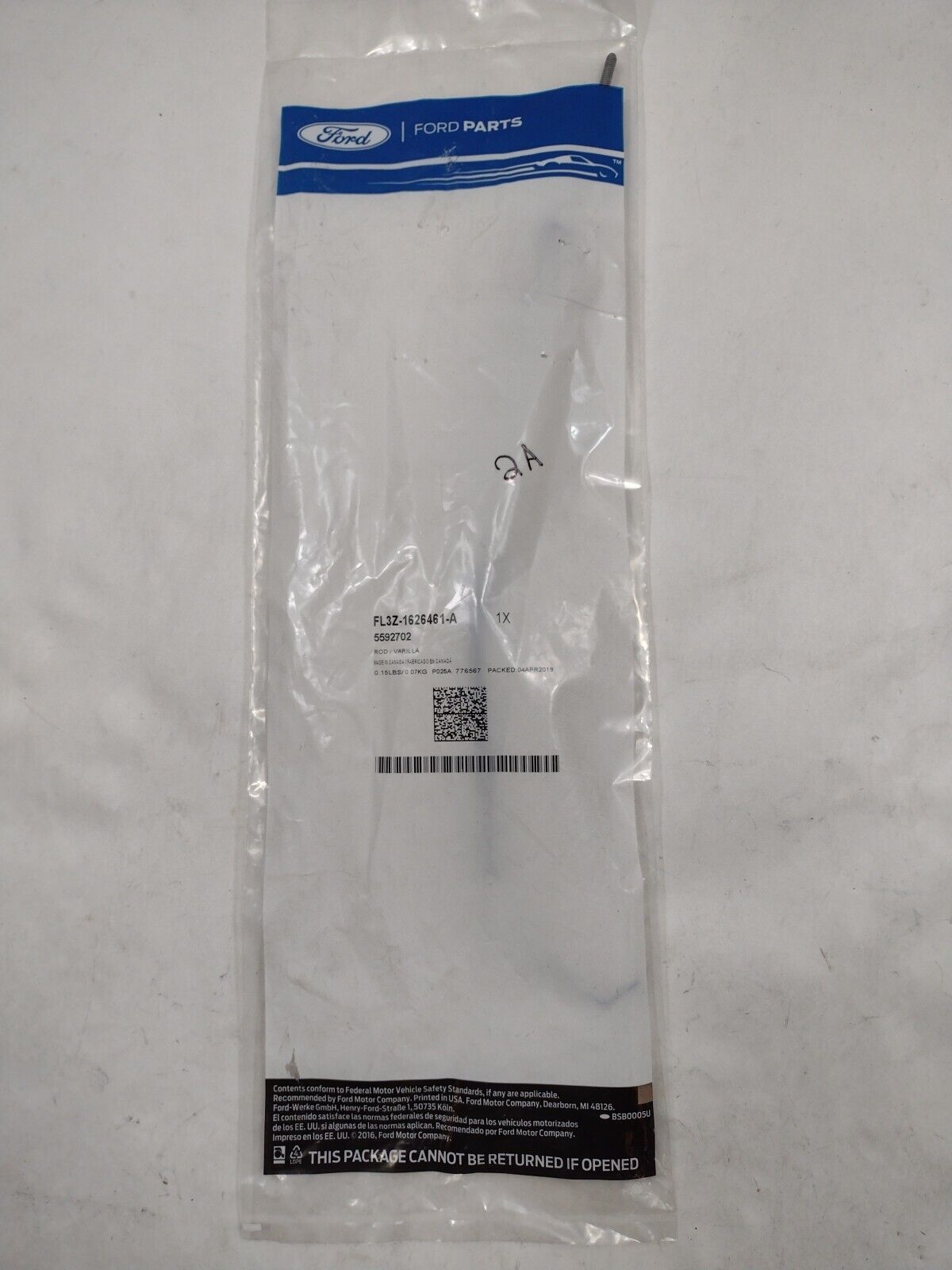 NEW OEM FORD PART FL3Z1626461A DRIVE SIDE (LH) LOCK ROD / ROD