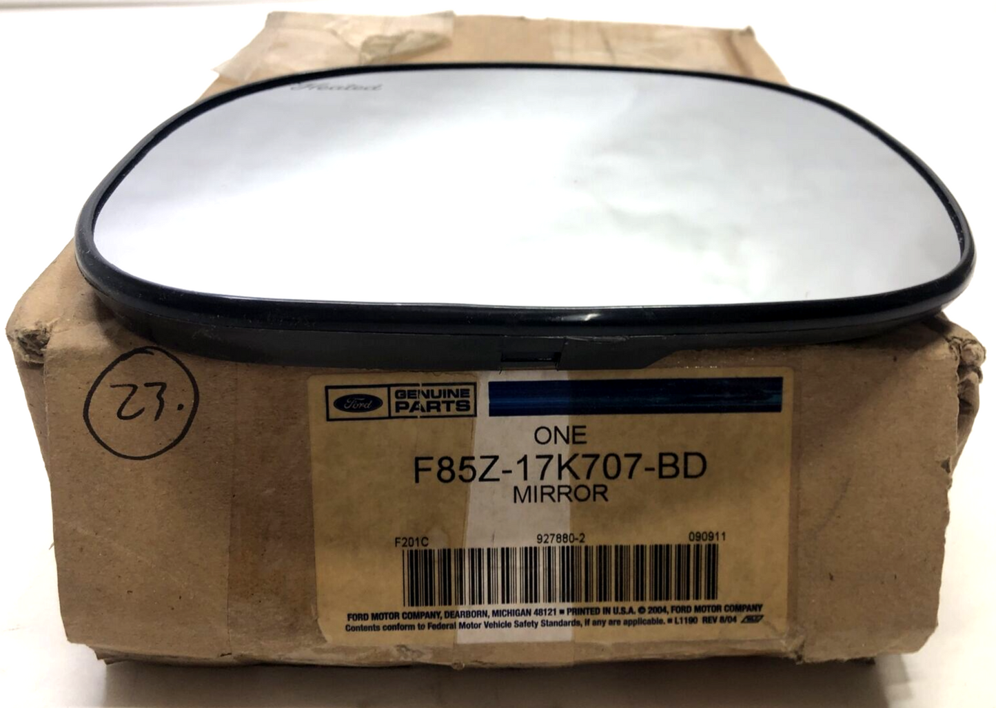 New OEM Genuine Ford Left Rear View Outer Mirror Glass Assembly F85Z-17K707-BD