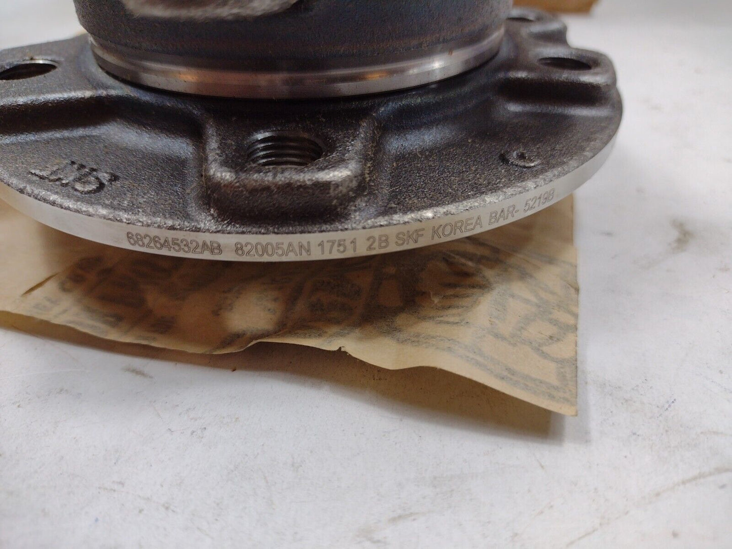 Genuine OEM Mopar Jeep Compass Brake Hub And Bearing 2017-2022 68264532AB