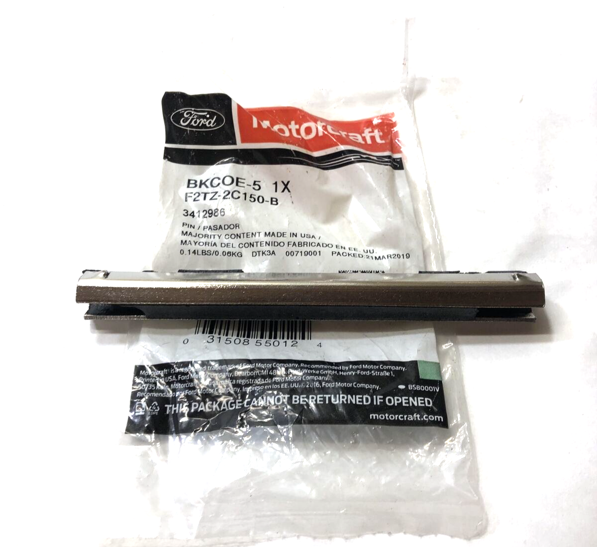 Motorcraft BKCOE-5 Disc Brake Caliper Repair Kit Rear