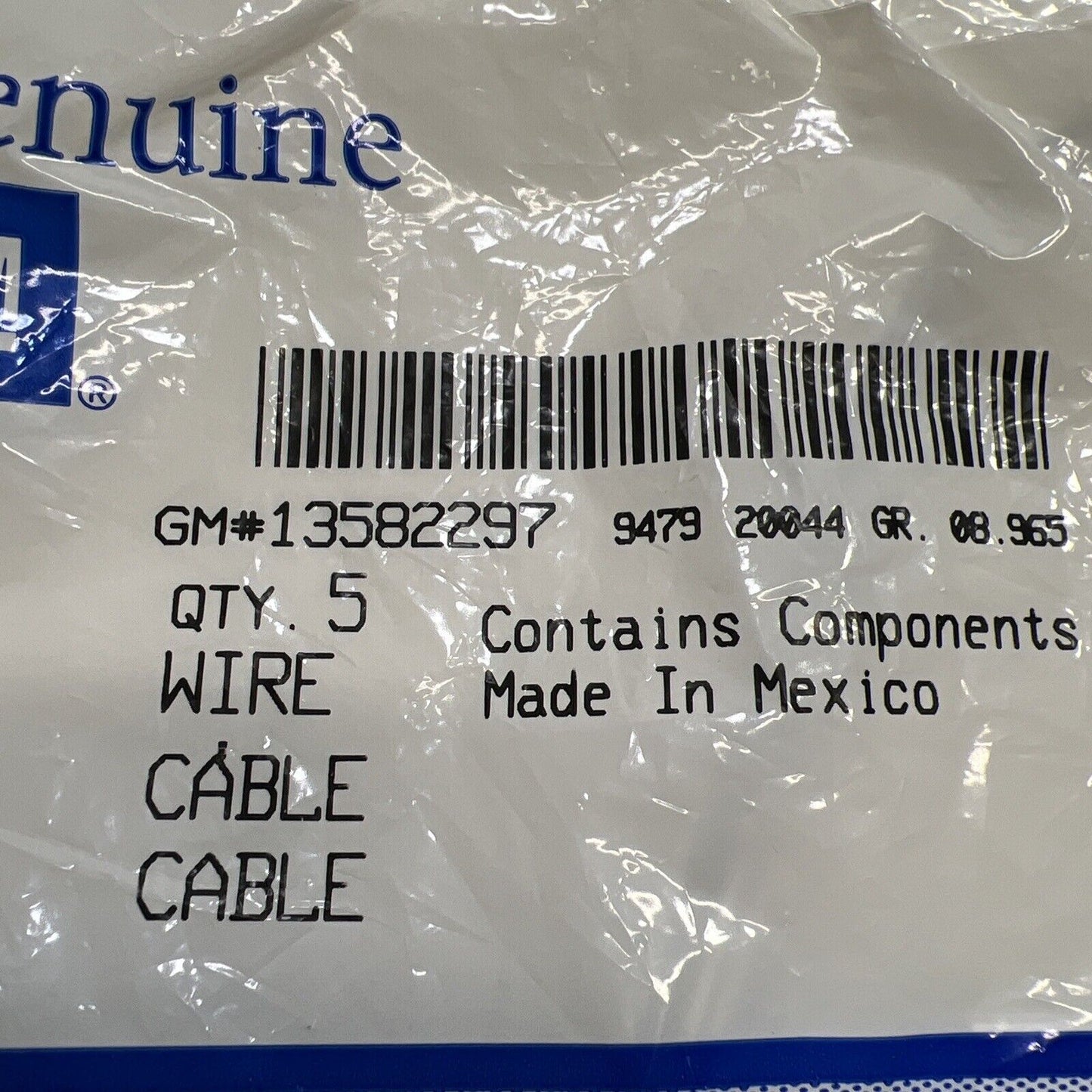 Genuine OEM GM Multi Purpose Wire Connector 13582298