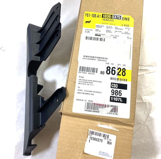 Genuine OEM GM Buick Passenger Side Headlamp Mount Panel Support 08-12 10365375
