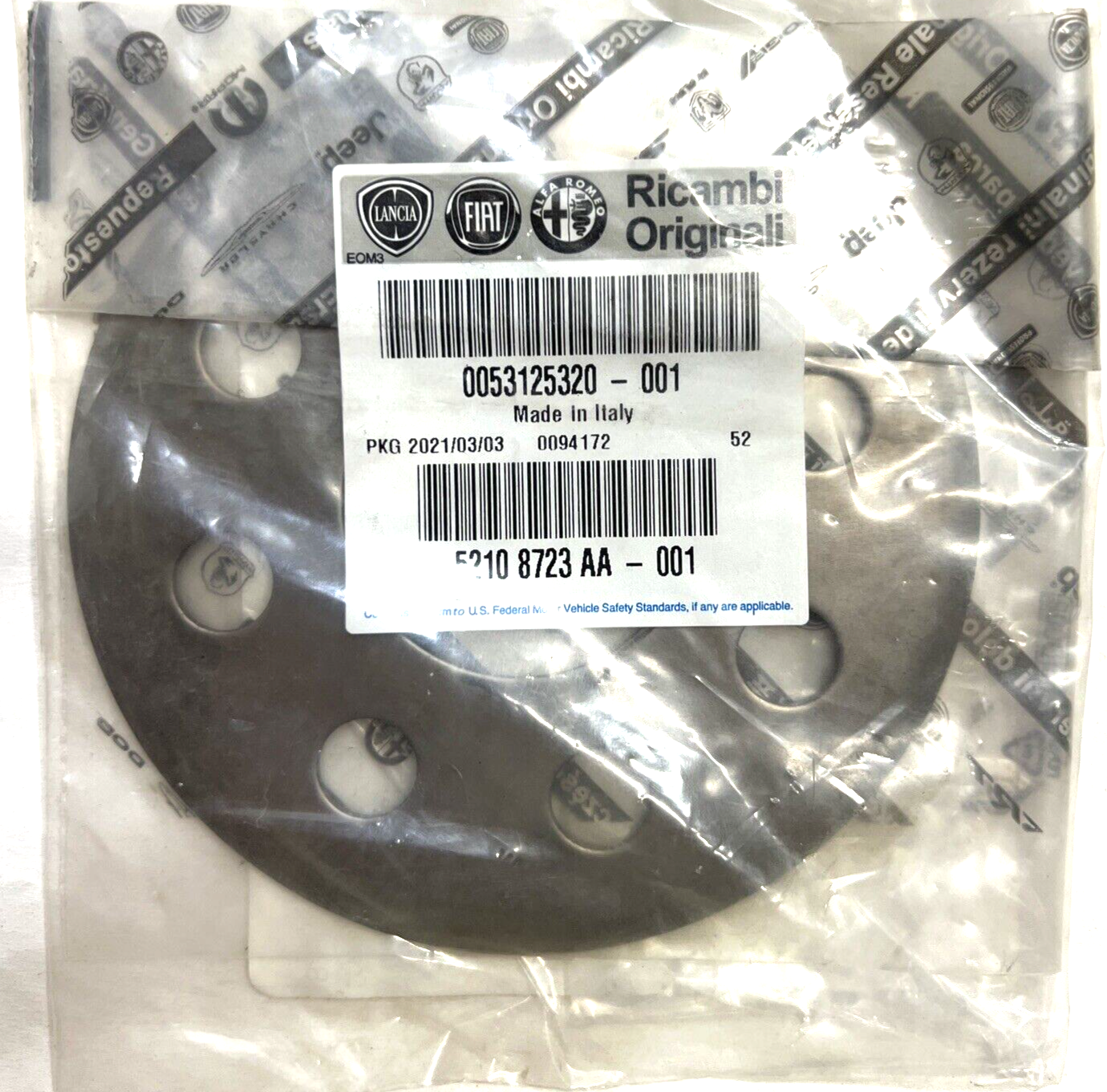 New OEM Genuine Mopar Clutch Flywheel Bolt Lock Plate 52108723AA