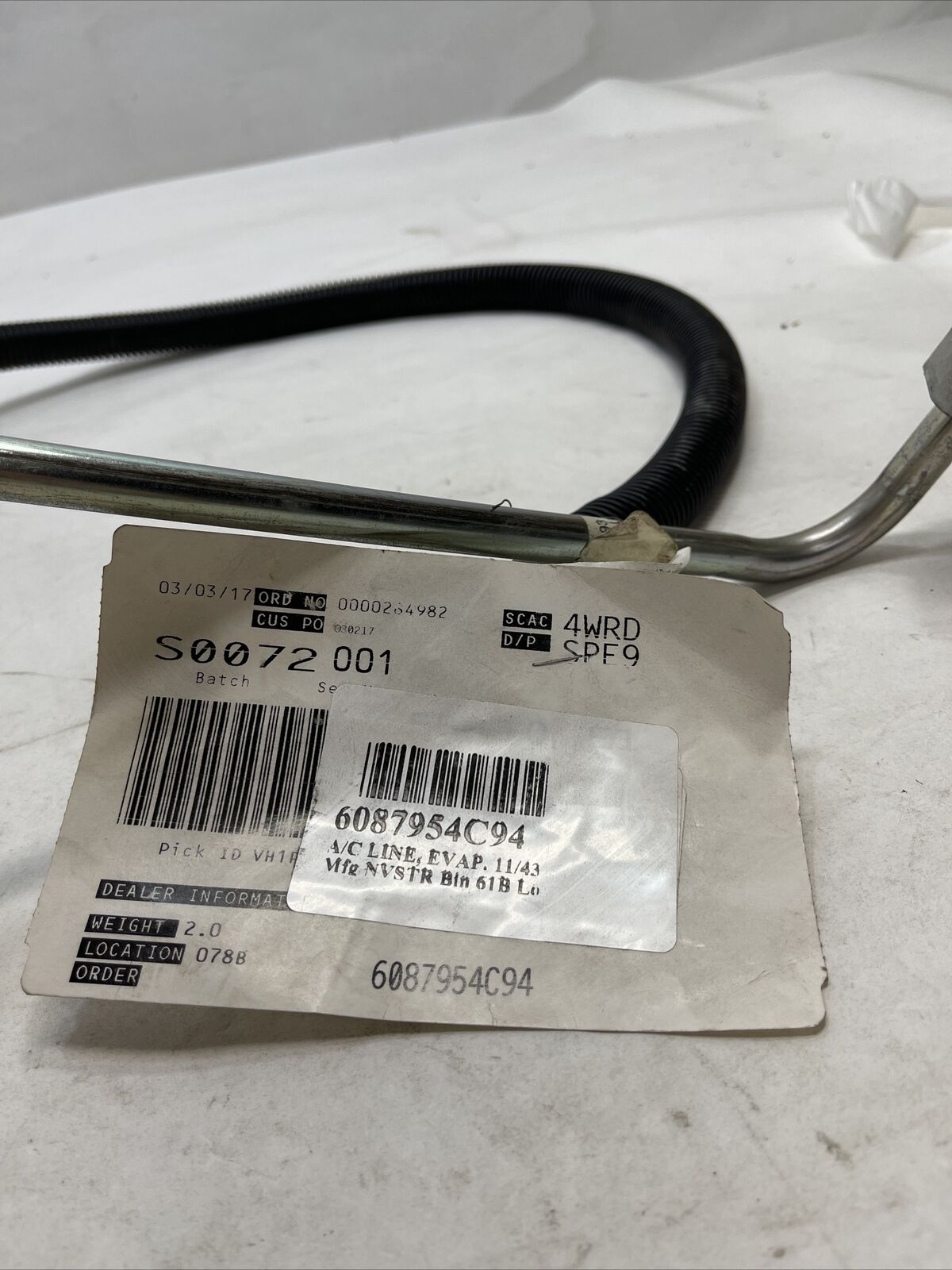 New OEM 6087954C94 HEATING/COOLING ALL 0 HOSE/TUBE 2155031